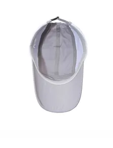Detail view of quick-dry baseball cap interior with moisture-wicking band and buckle