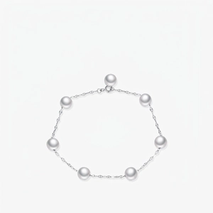 925 Sterling Silver Artificial Pearl Bracelet French Elegant Minimalist Jewelry For Women Delicate Sweet Fashion Hand Chain