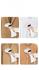 Handheld garment steamer versatile for suit, silk, wool, and knit fabrics care