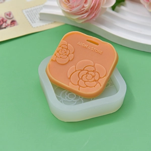 Camellia Rose Flower Silicone Mold For DIY Aroma Stone Plaster Ornament Car Pendant Candle Soap Making Flexible Durable