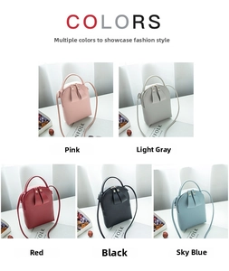 Mini crossbody bags for women with top handles and dual zipper closures in five colors