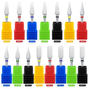 White Ceramic Nail Drill Bit For Electric Manicure Pedicure Machine Gel Polish Removal Cuticle Tool Professional