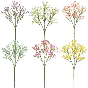 Artificial gypsophila bouquet in six vibrant colors for home and wedding decor