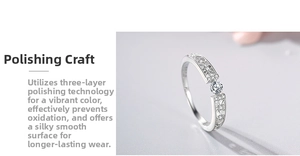 Detailed macro view of S925 silver ring featuring hollow star moon patterns and a central diamond
