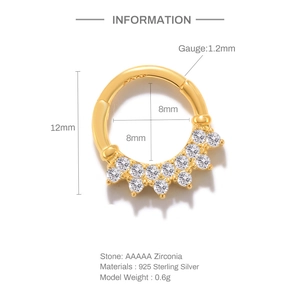 Gedetailleerde maatspecificaties voor 925 sterling zilveren ring met AAAAA-zirkoniasteen