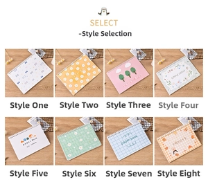Eight styles of aesthetic spiral notebooks featuring floral and grid cover designs