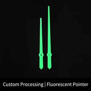 Aluminum Luminous Clock Hands Fluorescent Hour And Minute Pointers For DIY Wall Clock Repair Modern Simple Replacement