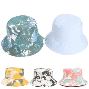 Batikschnitt Wendbarer Fischerhut Baumwolle Sonnenschutz Faltbar Sommer Hut Für Herren Damen Streetwear Mode