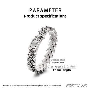 Detailansicht des Vintage Drachenknochen Armbands mit Pfeilgliedern und Abmessungen