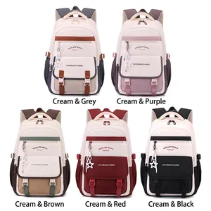 Ensemble de sacs à dos étanches en cinq couleurs contrastées avec pendentifs étoiles
