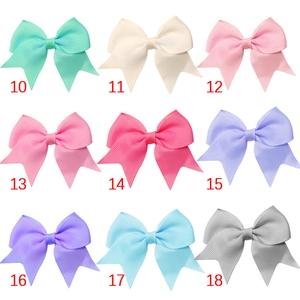 Handmade grosgrain ribbon swallowtail hair bows in 9 colors for girls hair styling