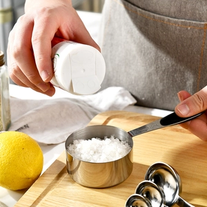 Stainless steel measuring cup 1/2 cup 125ml with silicone handle for baking tools