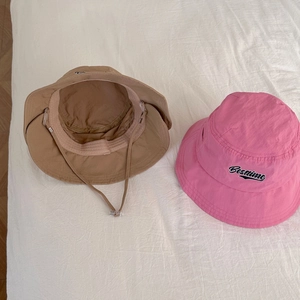 Kinder Sonnenhut schnelltrocknend mit Kordelzug und Stickerei für Strandurlaub