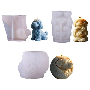 Moldes de silicona serie cachorros para velas aromáticas 3D y formas esféricas DIY