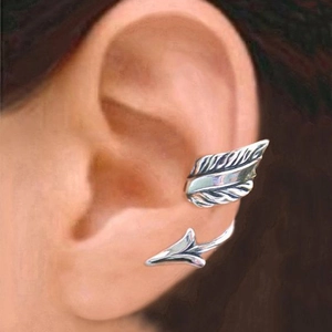Arrow Feather Ohrmanschette Kupfer Nicht Durchbohrte Knorpelohrringe Vintage Bohemian Stil Schmuck