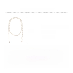 Detailed specifications of pearl drop necklace with copper, glass pearls and zircon material