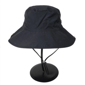 Quick-dry wide brim sun hat for outdoor fishing and hiking with adjustable wind rope