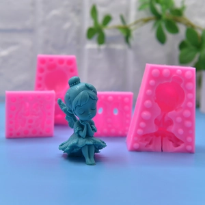 3D ballet girl silicone mold for DIY cake decorating and aromatherapy plaster crafts