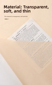 Close-up of translucent pearlescent tissue paper showing soft texture and transparency