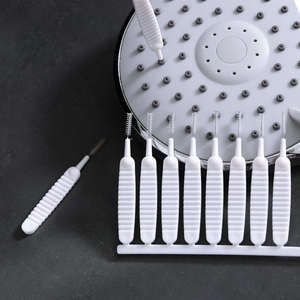 Mini Shower Head Hole Cleaning Brush Nylon Bristles Anti Clogging Micro Gap Tool For Bathroom Faucet And Phone Charging Port
