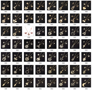 Collezione di 56 parure di gioielli geometrici in acciaio inossidabile lucido con collana e orecchini