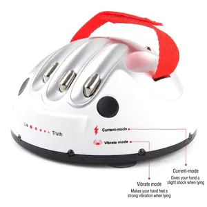 Lie detector toy with vibration and electric shock modes for party games and pranks
