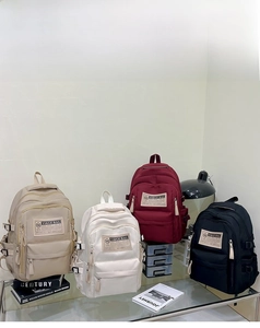 Detailed comparison of the four available colors for this stylish nylon campus backpack
