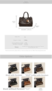Tableau détaillé des tailles pour sac à main rétro en similicuir avec dimensions