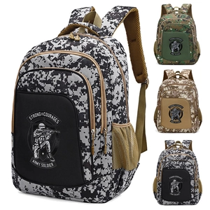 Camouflage Backpack Oxford Waterproof Large Capacity Travel Outdoor School Bag For Men Women Students Tactical Design