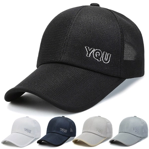 Casquette De Baseball En Maille Hommes Femmes Respirant Polyester Chapeau De Soleil Extérieur Pêche Réglable YQU Broderie Lettre Décontracté