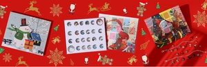 Christmas 24-day countdown advent calendar gift box with holiday charms and bracelet