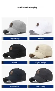 Showcase of six breathable mesh baseball caps in various colors for outdoor sports