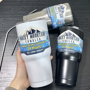 Detailed comparison of 30oz insulated tumblers in black, white, and steel finishes