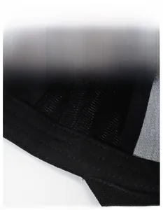 Detail view of the wide moisture-wicking sweatband and breathable mesh lining of the cap