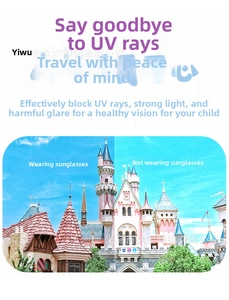 Daisy sunglasses feature polarized lenses to block UV rays and glare for kids