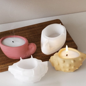 Schelp siliconen mal voor DIY aromatherapie kaarsen en gipsen opbergdozen