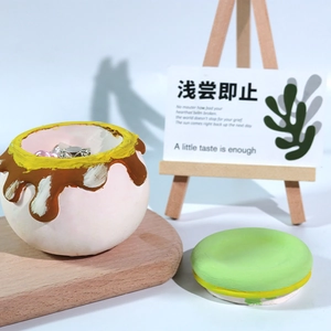 3D honey jar silicone mold for DIY round jewelry storage box and resin craft casting