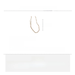 Detailed technical view of long copper snake chain necklace with artificial pearls