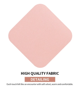 Detail of high quality pink fabric with soft leather-like grain and velvet touch