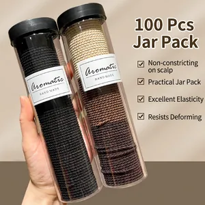 Elastic Hair Ties Spiral Twisted Hair Bands High Stretch Ponytail Holders Durable Seamless Hair Accessories For Women