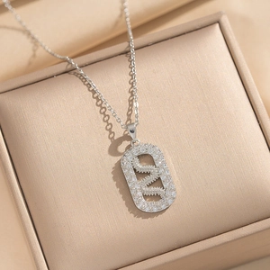 Elegant 18k gold plated snake pendant necklace with shimmering cubic zirconia crystals