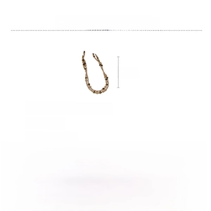 Dettaglio della collana in occhio di tigre e perle di vetro con dimensioni e 95cm
