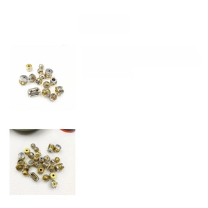 Détail de perles tibétaines en argent gravées de mantras bouddhistes pour bijoux DIY