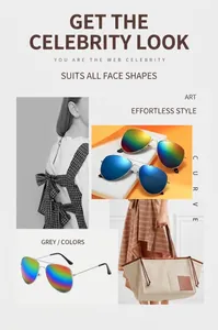 Close-up of stylish silver aviator sunglasses with gradient mirrored lenses for outdoors