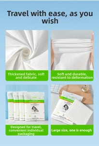 Detailed view of thickened disposable cotton bath towel with textured pearl grain pattern