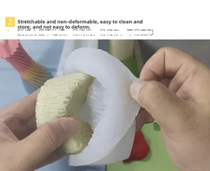Flexible white silicone mold showing high elasticity and non-stick texture for DIY crafts