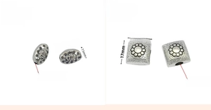 Detail showing vintage elephant and daisy charms with exact dimensions for DIY jewelry