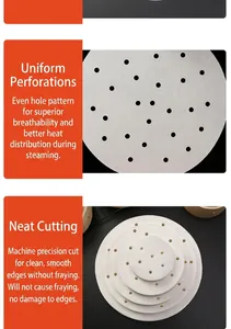 Détail macro du papier vapeur rond perforé respirant en plusieurs dimensions