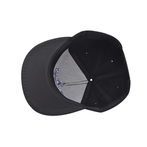 Vue détaillée de la structure intérieure à six panneaux et broderie de la casquette Dallas