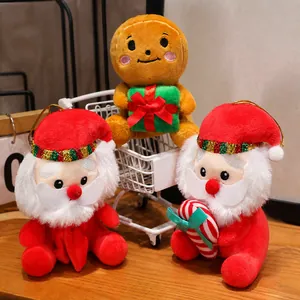 Natale Babbo Natale Renna Elfo Peluche Morbido Animale di Stoffa Decorazione Natalizia Regalo per Bambini Ornamento per Casa